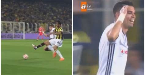 Watch Red Card For Pepe After Horrendous Flying Thrust Kick In Turkish