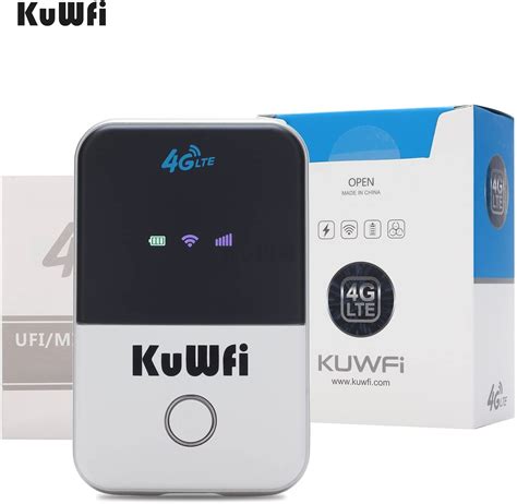 KuWFi 4G LTE Mobile WiFi Hotspot Unlocked Travel Partner Wireless 4G