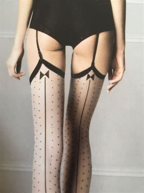 Designer Vintage Style Retro Seamed Stockings In Nude Gem