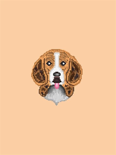 Cute Beagle Design For Dog Lovers Pixel Art T Shirt By Nikhilkoch