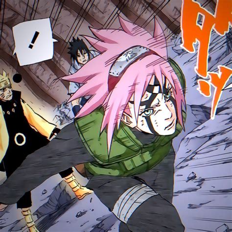 Sakura Colored Manga Icons Sakura Haruno Sakura Sakura Haru