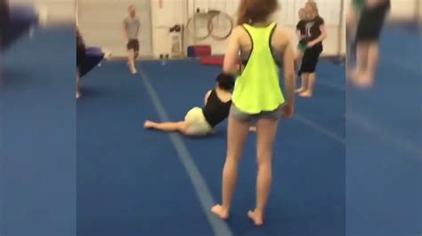 Girl Gets Tripped With Mat Youtube