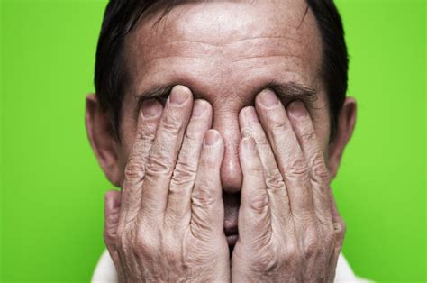 Nervous Man Stock Image Image Of Green Impotence Anxiety 497973