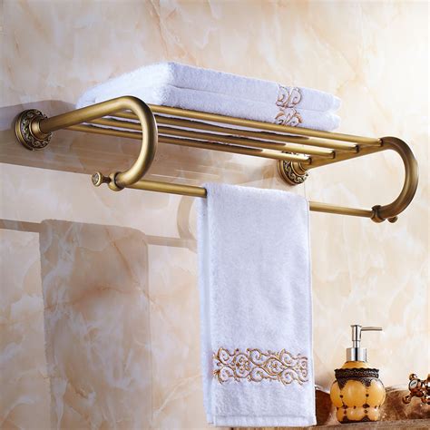 You can also choose from cotton, microfiber fabric. European Vintage Bathroom Accessories Antique Brass Towel ...