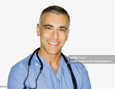 Middle Eastern Male Doctor With Stethoscope High Res Stock Photo