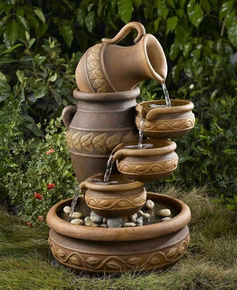 25 Pouring Jug And Cascading Bowls Fountain Grn314 Fountain Emporium
