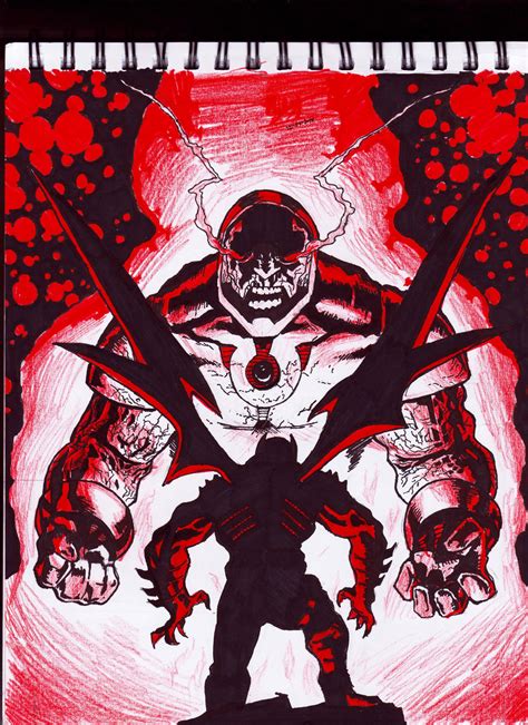 Darkseid Vs Hellbat Suit Batman By Chivaschicken On Deviantart