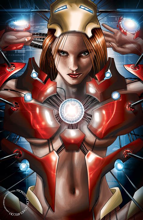 Pepper Potts Stark Tech Armor Suit Which Is Designated Mark 1616 But