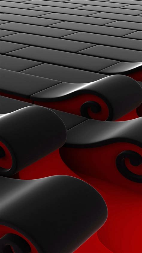 Cool Phone Wallpapers 08 Of 10 For Samsung Galaxy A8 Background With Red And Black 3d Bricks
