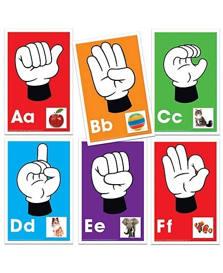 Sign Language Alphabet Cards Carson Dellosa 1199 Vocalchords