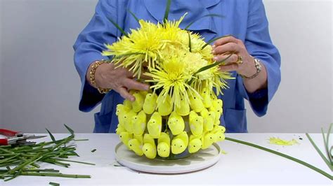 Easter Peeps In A Flower Arrangement Youtube