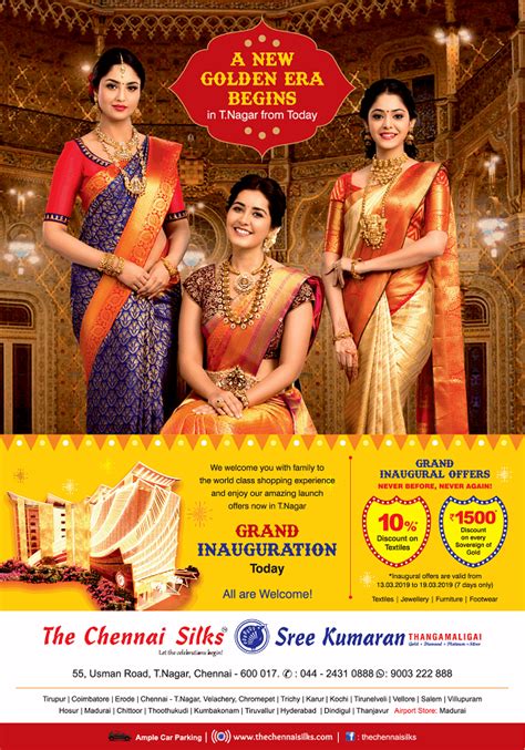 The Chennai Silks Chennai Sarees Stores Sales Offers Discounts Numbers