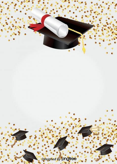 Minimalist Style Graduation Hat Background