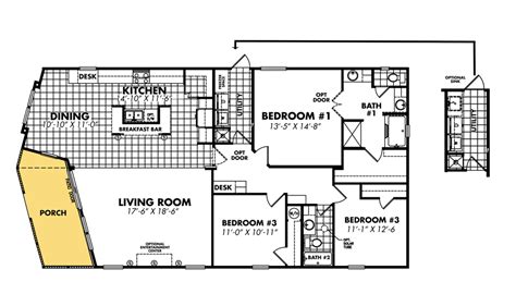 Search for more results get info at everymanbusiness.com! Mobile Home Blueprints 3 Bedrooms Single Wide 71 | Bedroom ...