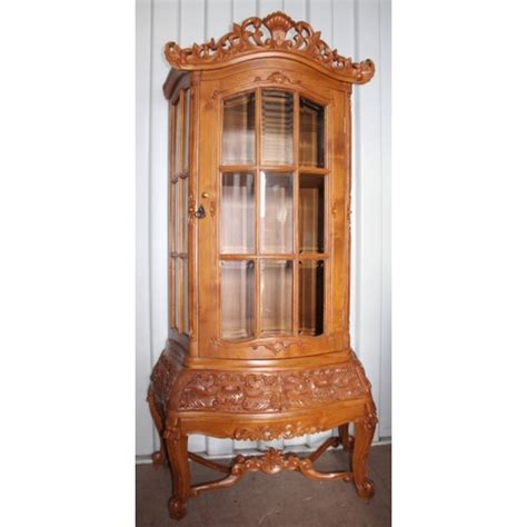 Get info of suppliers, manufacturers, exporters, traders of wooden display cabinets for buying in india. Heavily Carved Wood Glazed Display Cabinet