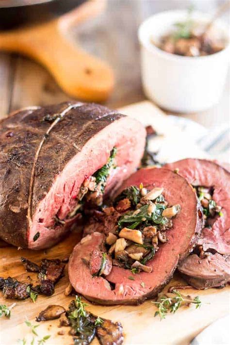 Barbecued beef heart kabobs the paleo mom. Mushroom and Spinach Stuffed Beef Heart • The Healthy Foodie