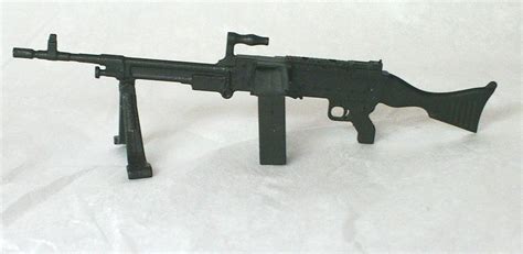 M240 Bravo Machine Gun W Bipod And Ammo Case Black Version Modular 1