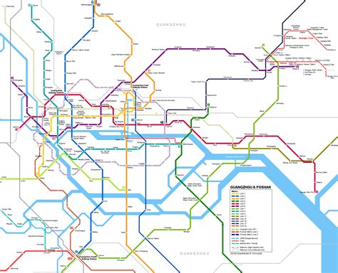 Guangzhou Metro System Map