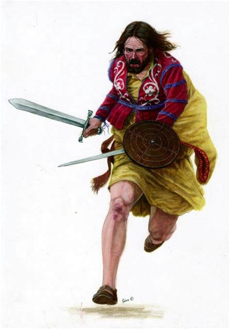Irish Men And Women By Lucas Dheere About 1575 Irish Warrior
