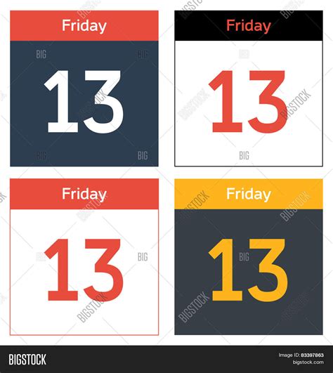 Friday 13th Calendar Vector And Photo Free Trial Bigstock