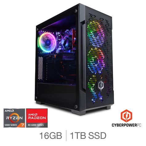 Cyberpower Amd Ryzen 7 16gb Ram 1tb Ssd Amd Radeon Rx 6700 Xt