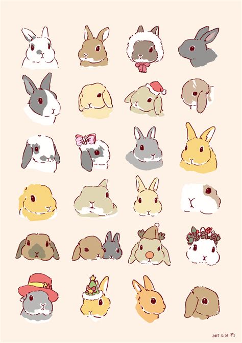 大賀一五🐰 On Twitter Cute Animal Drawings Cute Drawings Bunny Drawing