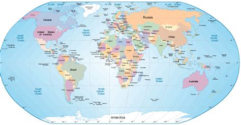 Carte Du Monde Avec Tous Les Noms Des Pays Le Carte