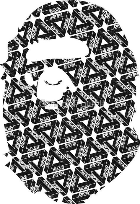 To find more wallpapers on itl.cat. A Bathing Ape BAPE x Palace Skateboards (Black & White) by ...