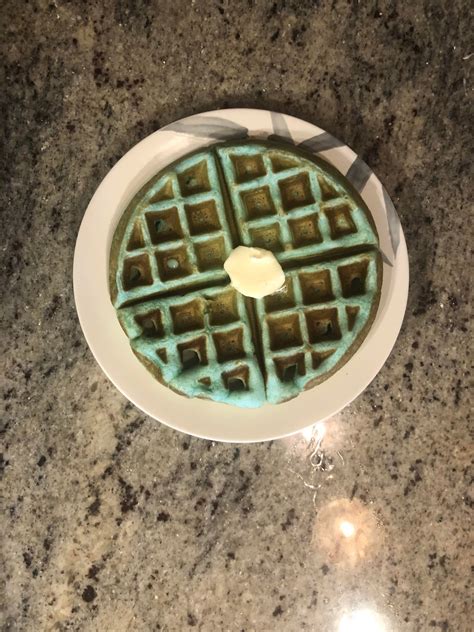 Breakfast For Dinner Blue Waffles Husband Didn’t Think It Was As Hilarious As I Did They Came