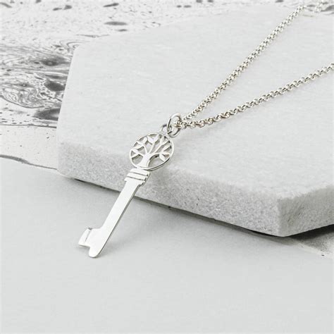Sterling Silver 21st Birthday Key Pendant By Charlie Boots