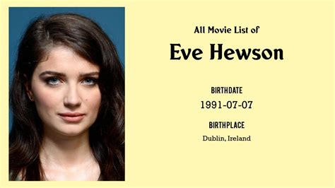 Eve Hewson Movies List Eve Hewson Filmography Of Eve Hewson Youtube