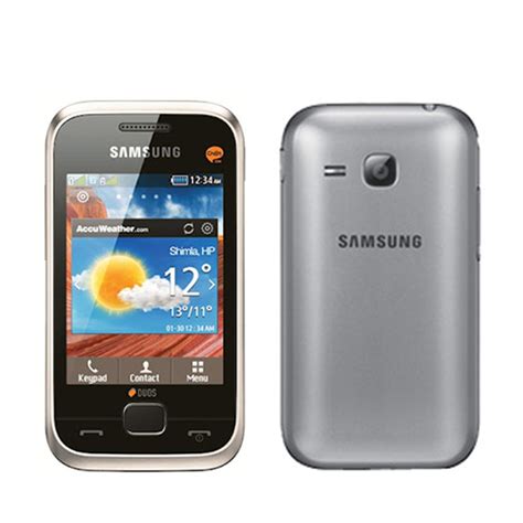 New Samsung Duos C3312 Gray Touchscreen Unlocked Dual Sim Quadband Gsm