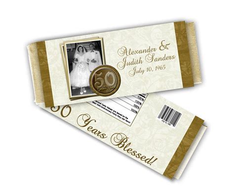 50th Wedding Anniversary Party Favors Golden Anniversary