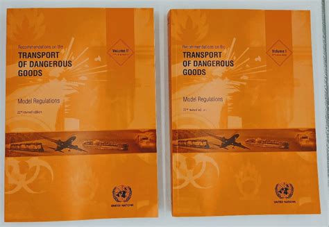 Recommendations On The Transport Of Dangerous Goods 2 Volume Set