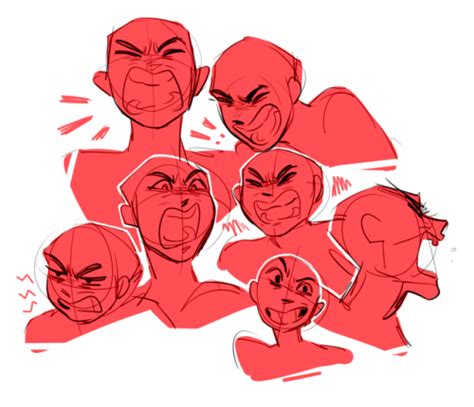 Angry Expressions By Cryptidw00rm Drawing Expressions Art