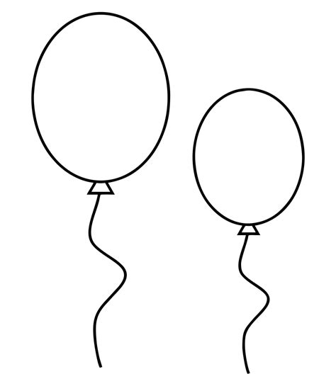 10 Best Balloon Outline Printable