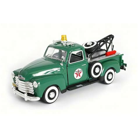 1950 Chevy 3100 Tow Truck Green Texaco 57114 143 Scale Diecast