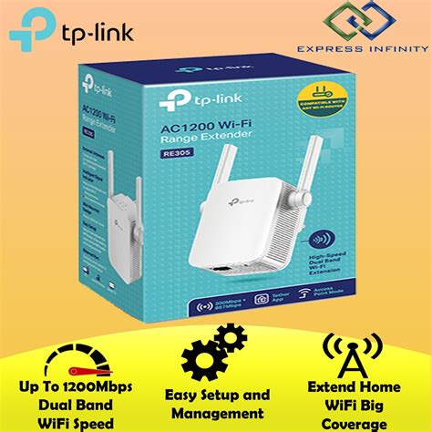 Tp Link Re305 Ac1200 Wireless Dual Band Extender Mesh Wifi Booster