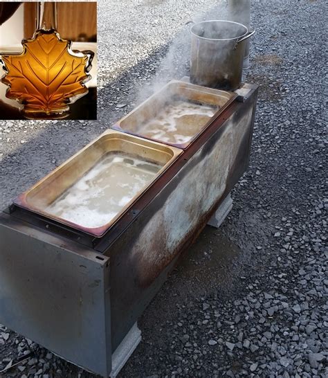 Maple syrup evaporator raising milk and honey. DIY Maple Syrup Evaporator build, made out of a ...