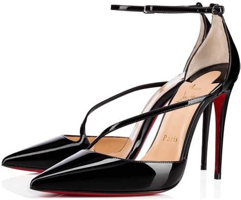 christian louboutin s pointy toe fliketta ankle strap pumps