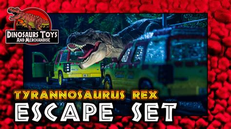 Jurassic World Tyrannosaurus Rex Escape Set Legacy Collection 2021 Mattel Ford Explorer Review