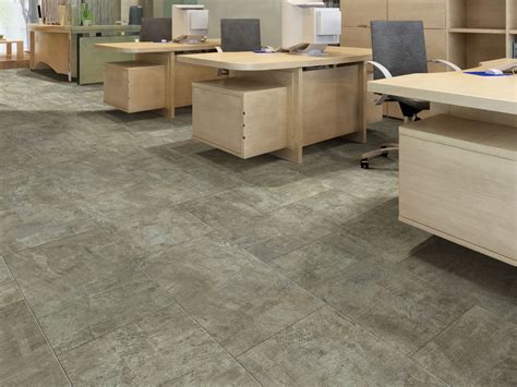 Intrepid Tile Plus 2026v Quarry Resilient Vinyl Flooring