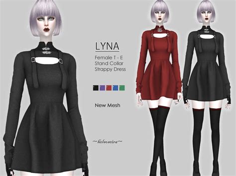 Lyna Gothic Mini Dress By Helsoseira From Tsr Sims 4 Downloads