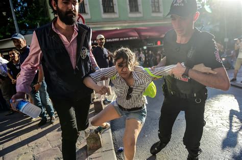 Istanbul Gay Pride Rally Marchers Targeted By Tear Gas And Riot Police