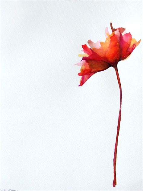 Simple Watercolor And Ink Flowers How To Do Thing