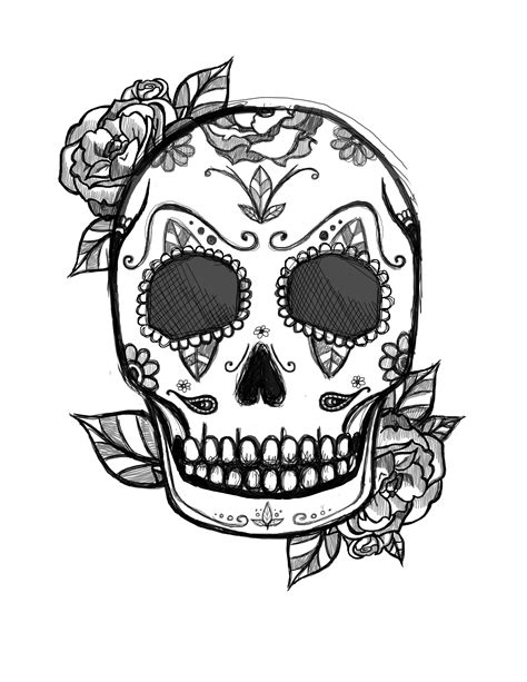 Mexican Skull Tattoo Design Dibujos Dia De Los Muertos Calaveras