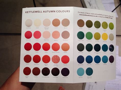 Kettlewell autumn colour range | Dark autumn, Fall color palette, Fall