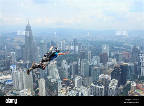 Kuala Lumpur International Base Jump In Kl Tower Malaysia Stock Photo