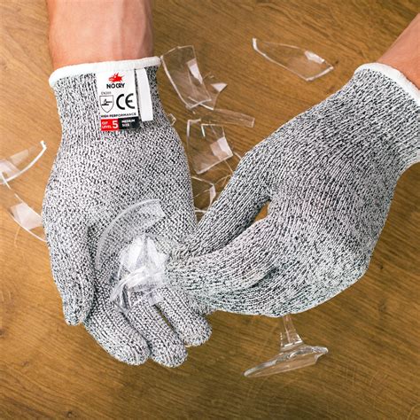 Reldeen nitrile powder free household gloves 6mil. NoCry Cut Resistant Gloves - Food Grade Level 5