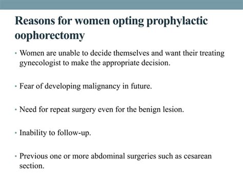Elective Oophorectomy At The Time Of Hysterectomy For Benign Lesions